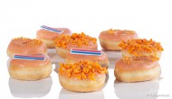 Oranje donut afbeelding